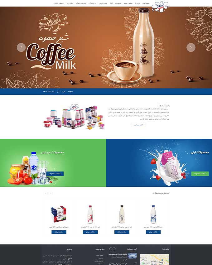 نمونه کار طراحی سایت